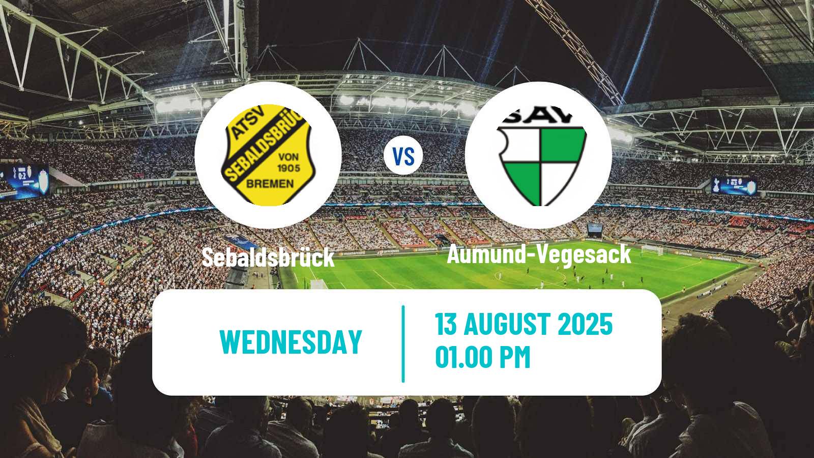 Football German Oberliga Bremen Sebaldsbrück - Aumund-Vegesack