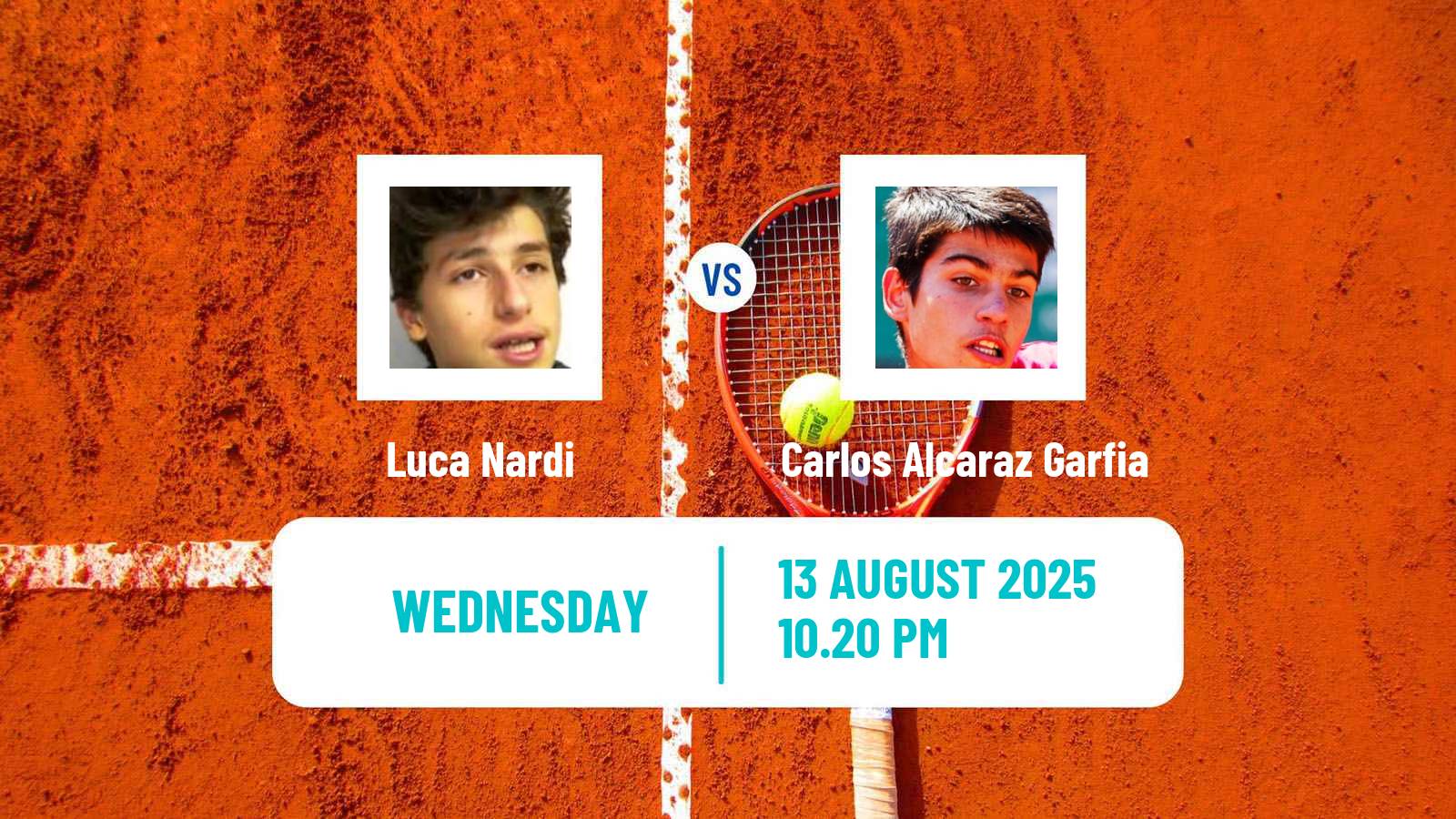 Tennis ATP Cincinnati Luca Nardi - Carlos Alcaraz Garfia