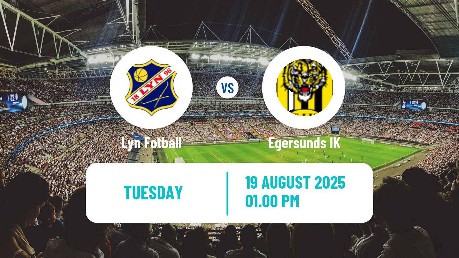 Football Norwegian Adeccoligaen Lyn - Egersund