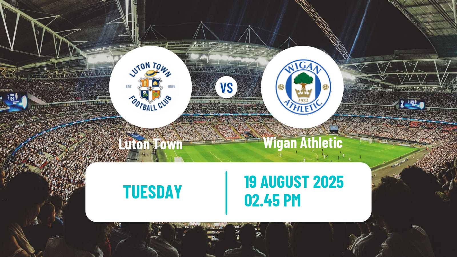 Football English League One Luton Town - Wigan Athletic