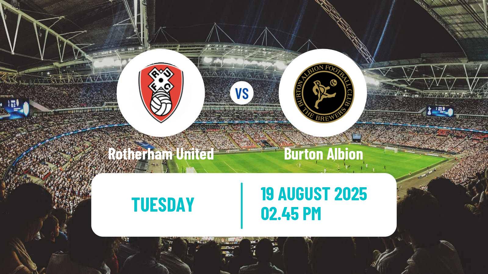 Football English League One Rotherham United - Burton Albion