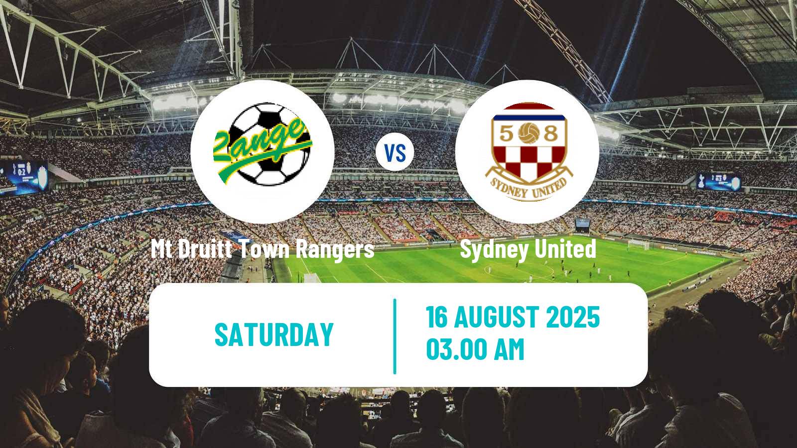 Football Australian NPL NSW Mt Druitt Town Rangers - Sydney United