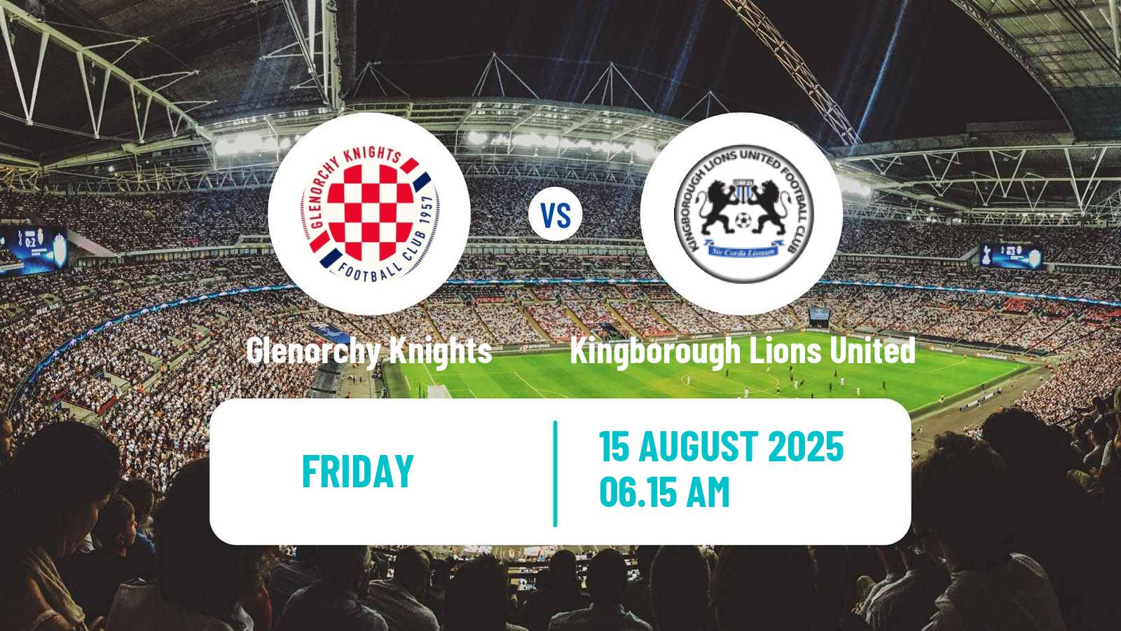 Football Australian NPL Tasmania Glenorchy Knights - Kingborough Lions United