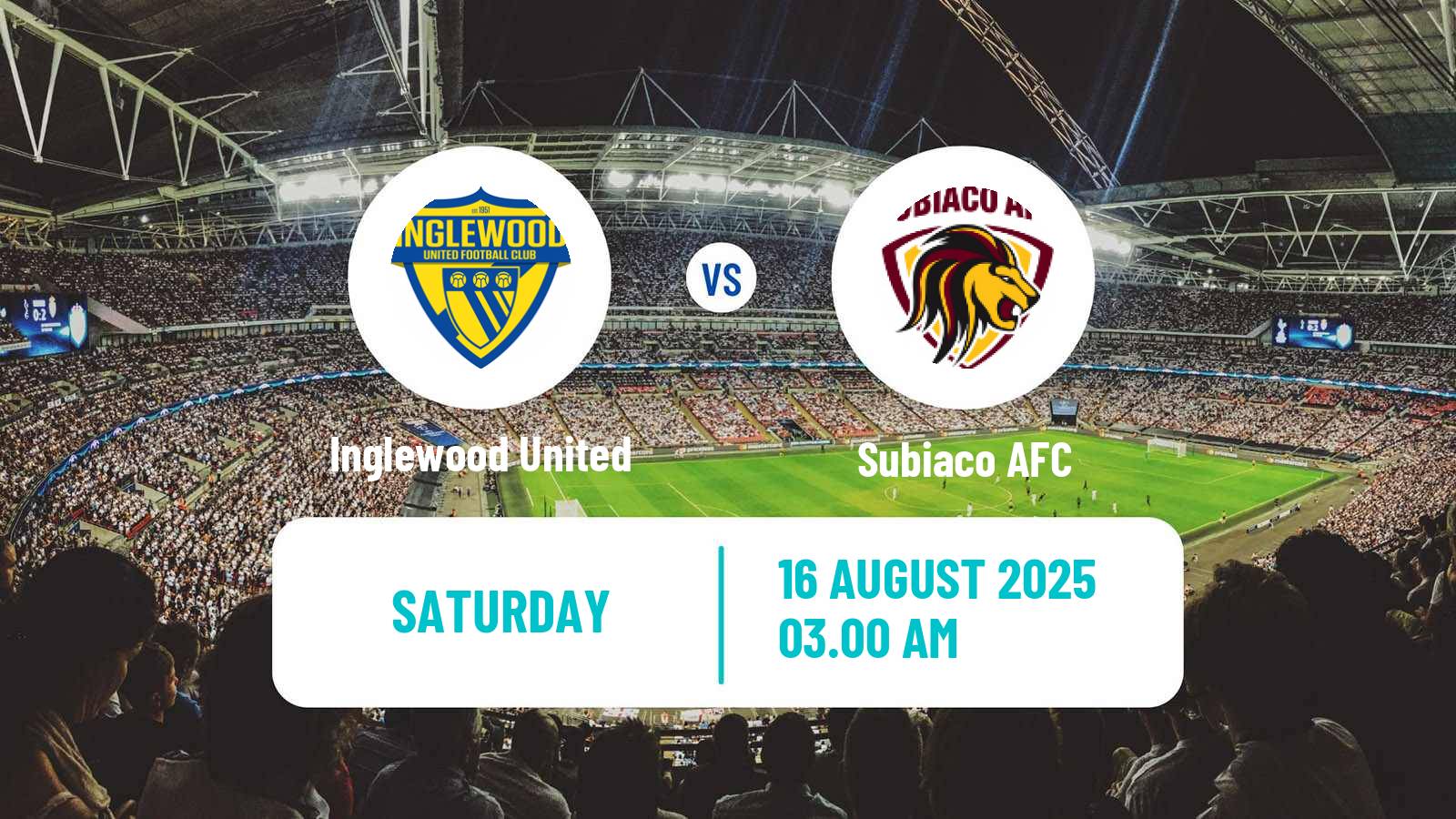 Football Australian WA State League Inglewood United - Subiaco