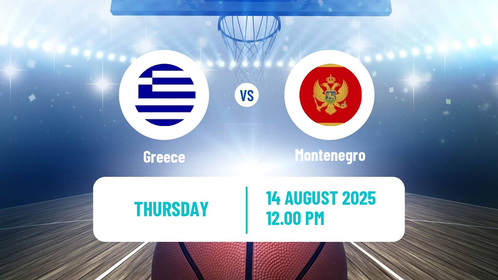 Basketball Friendly International Basketball Greece - Montenegro
