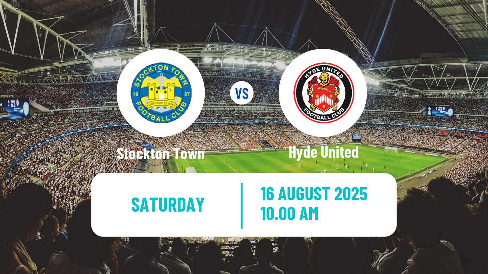 Football English NPL Premier Division Stockton Town - Hyde United