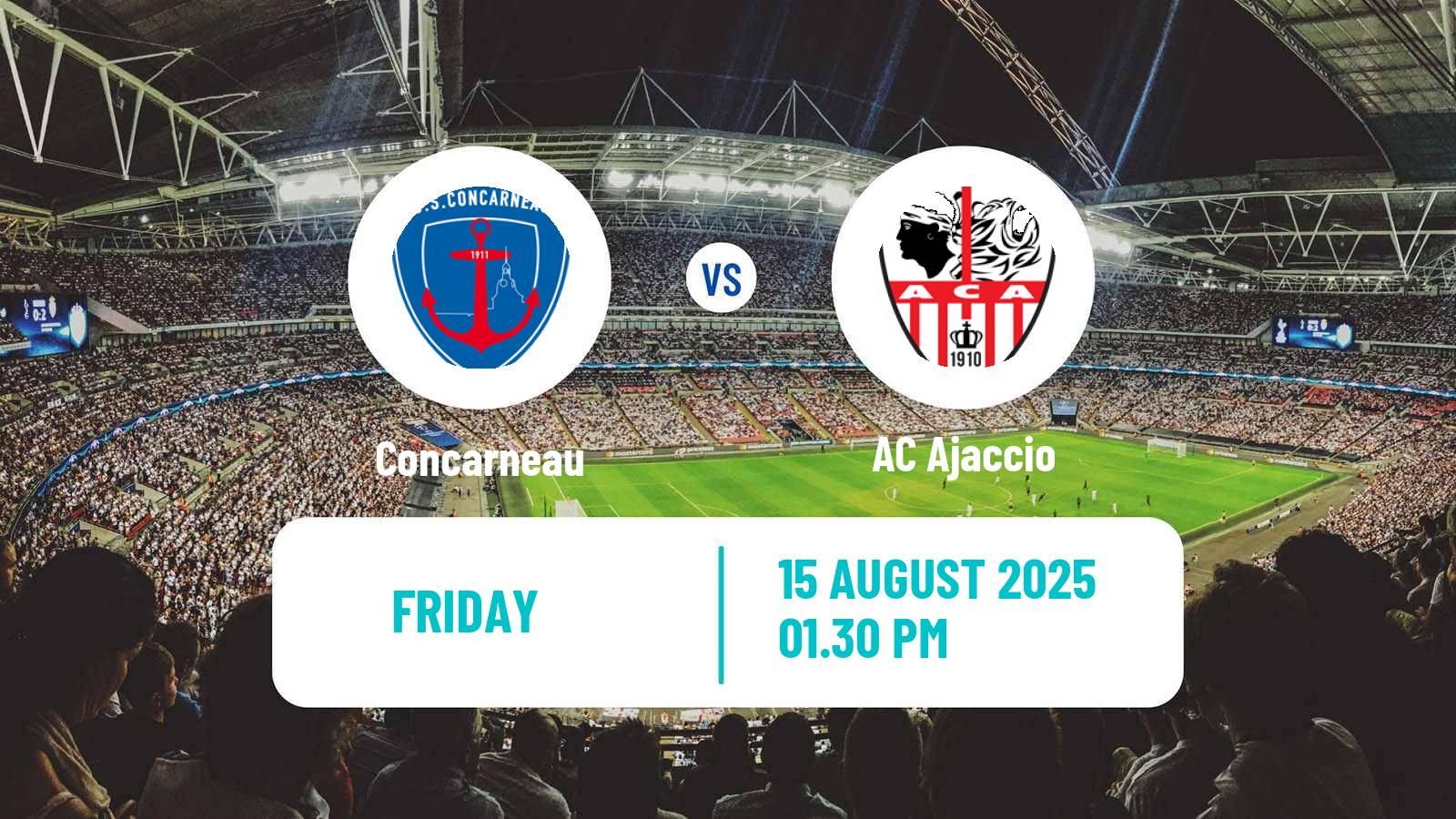 Football French National League Concarneau - Ajaccio