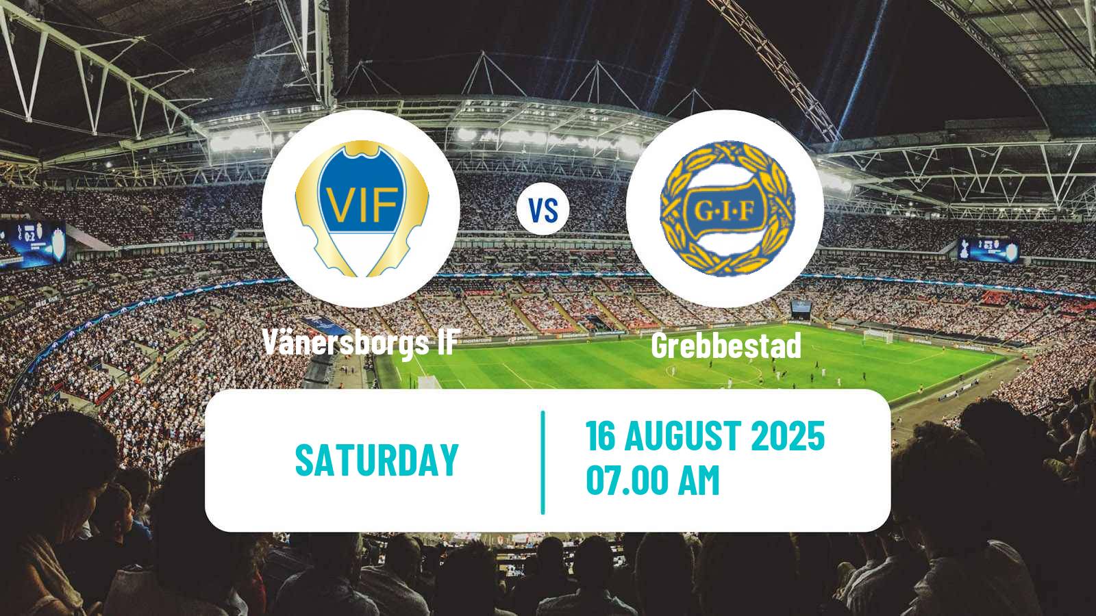 Football Swedish Division 2 - Norra Götaland Vänersborgs IF - Grebbestad