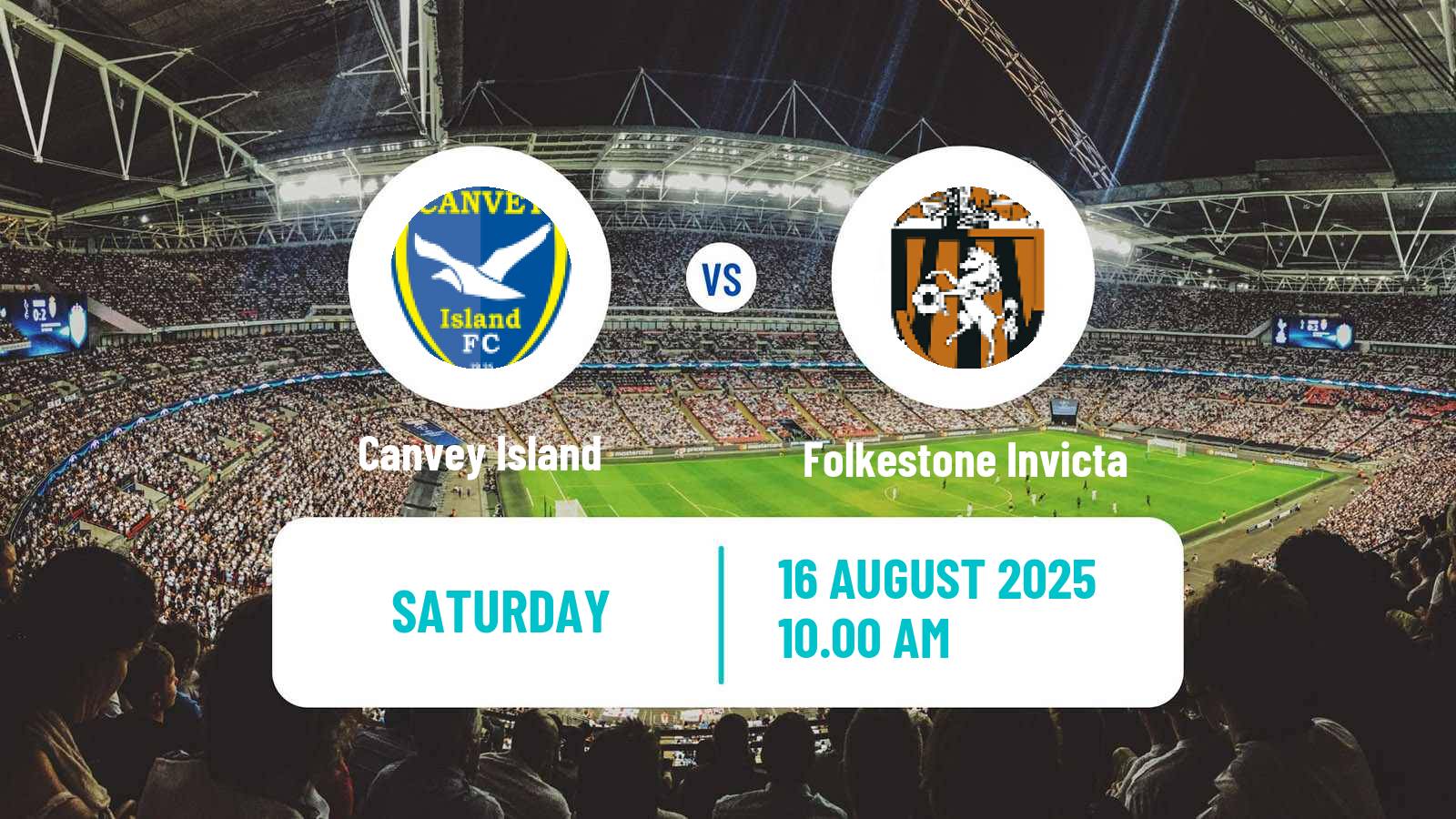 Football English Isthmian League Premier Division Canvey Island - Folkestone Invicta