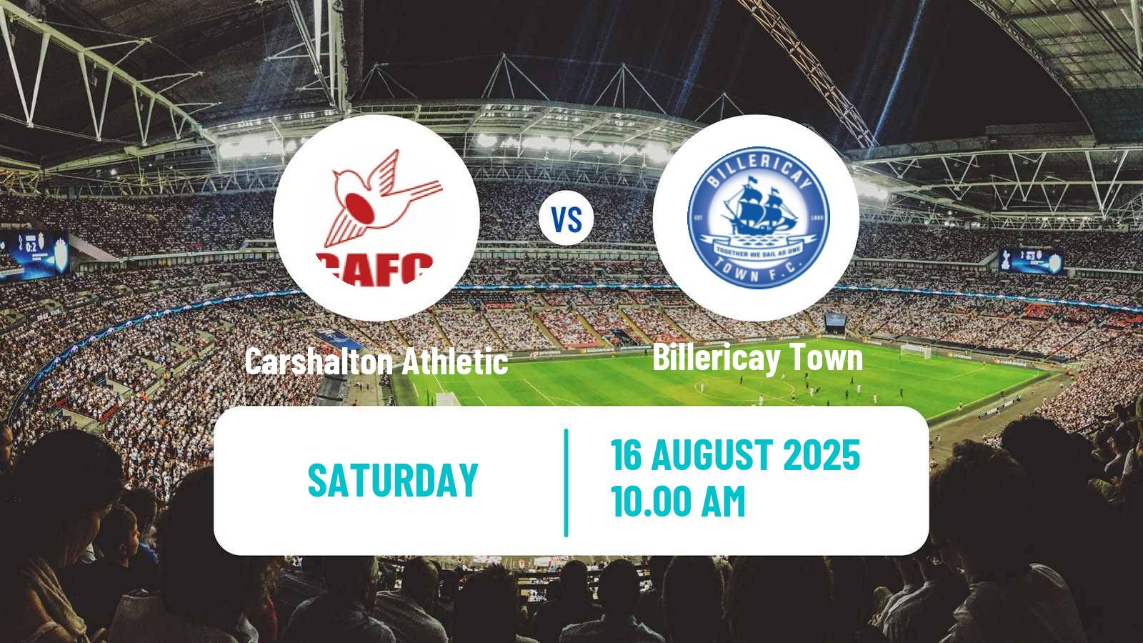 Football English Isthmian League Premier Division Carshalton Athletic - Billericay Town