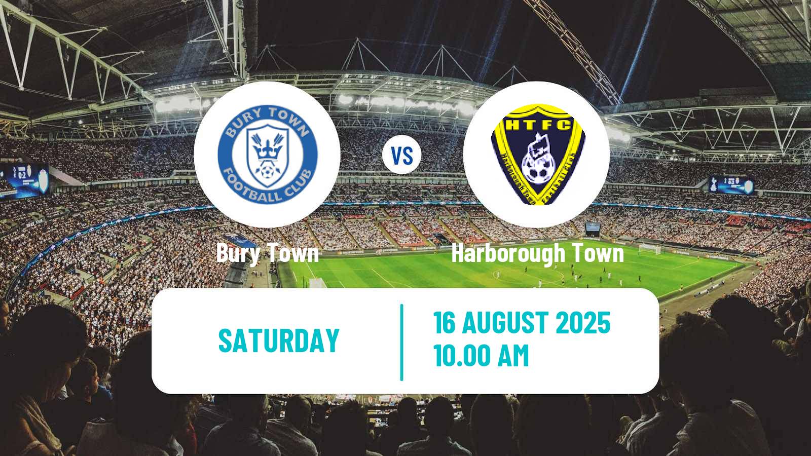 Football English Southern League Central Division Bury Town - Harborough Town