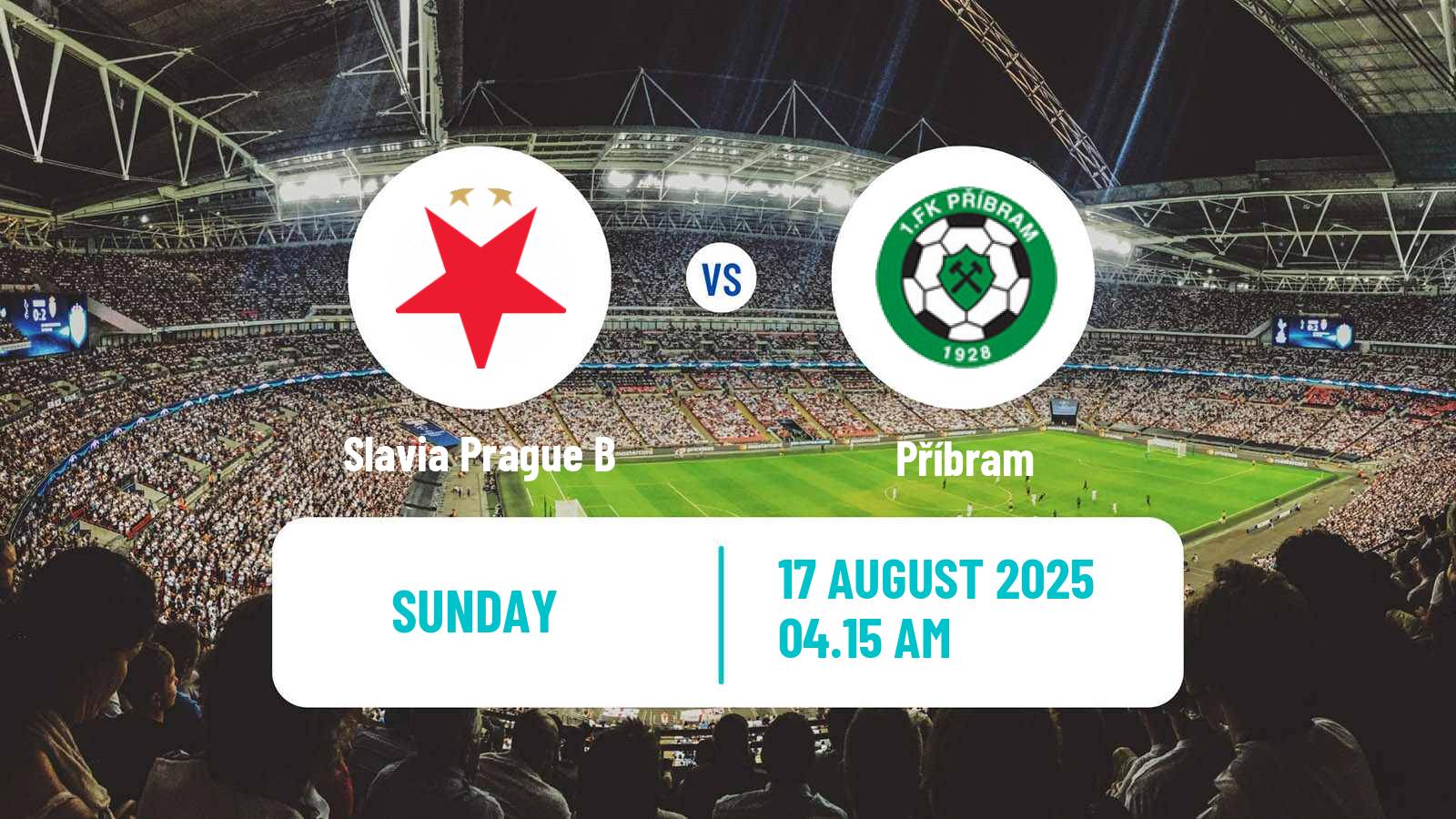 Football Czech Division 2 Slavia Prague B - Příbram