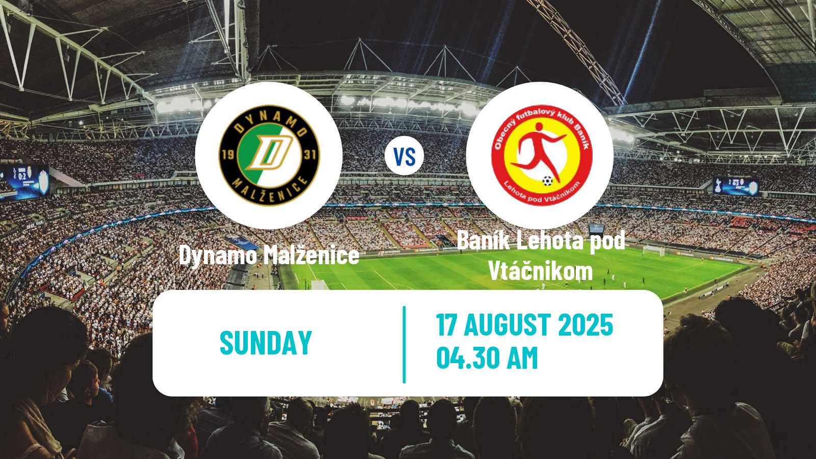 Football Slovak 2 Liga Dynamo Malženice - Baník Lehota pod Vtáčnikom