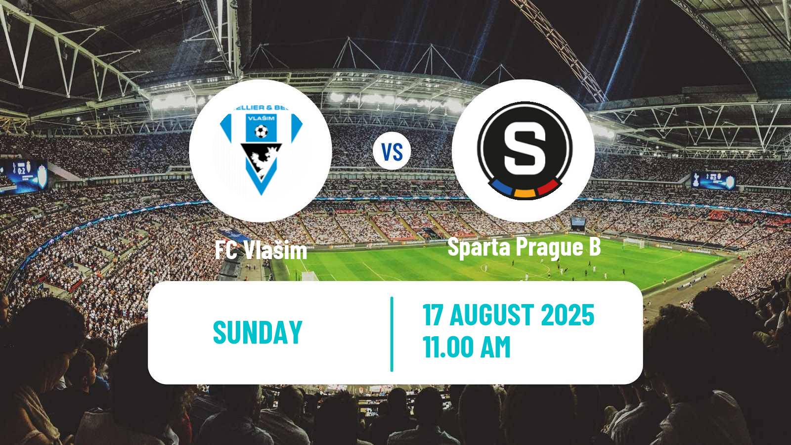 Football Czech Division 2 Vlašim - Sparta Prague B