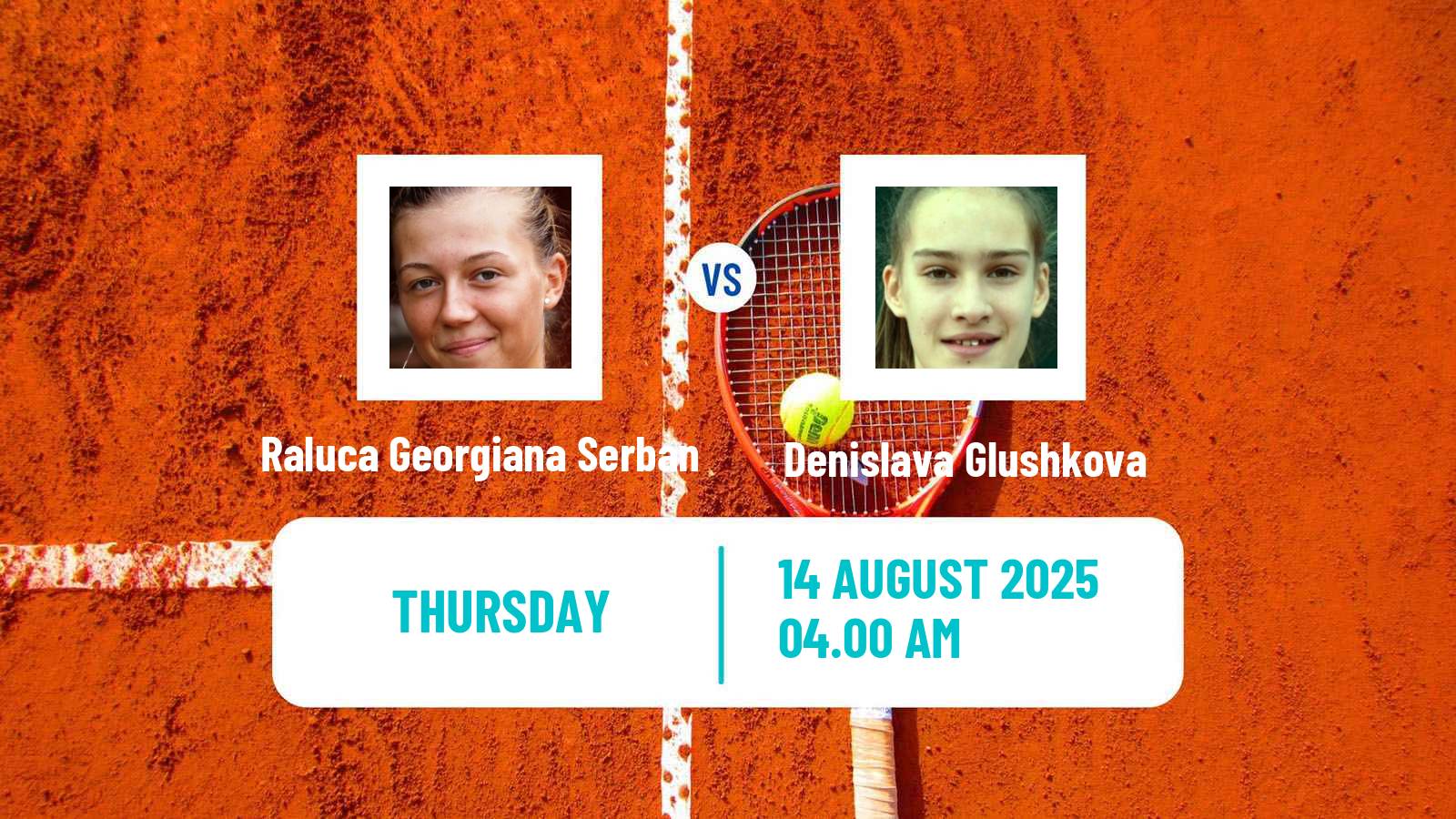 Tennis ITF W75 Kursumlijska Banja 2 Women Raluca Georgiana Serban - Denislava Glushkova