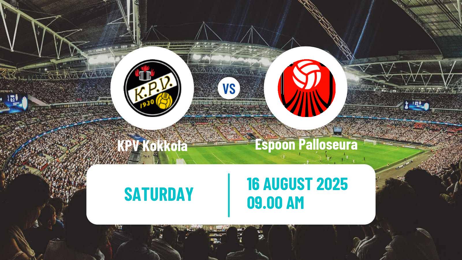 Football Finnish Ykkonen KPV Kokkola - Espoon Palloseura