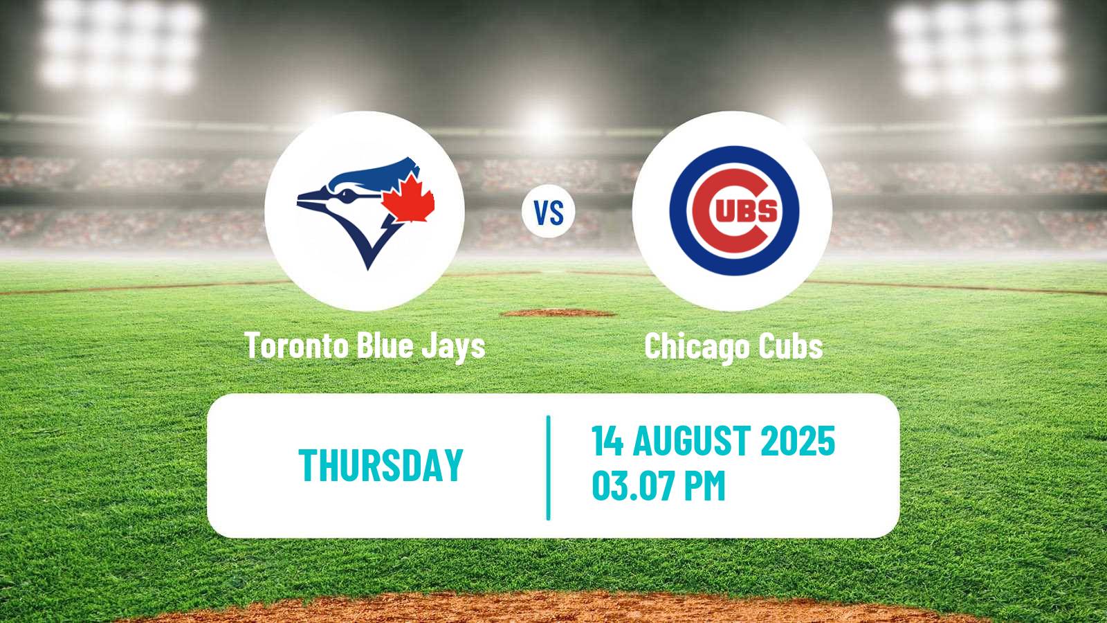 Baseball MLB Toronto Blue Jays - Chicago Cubs