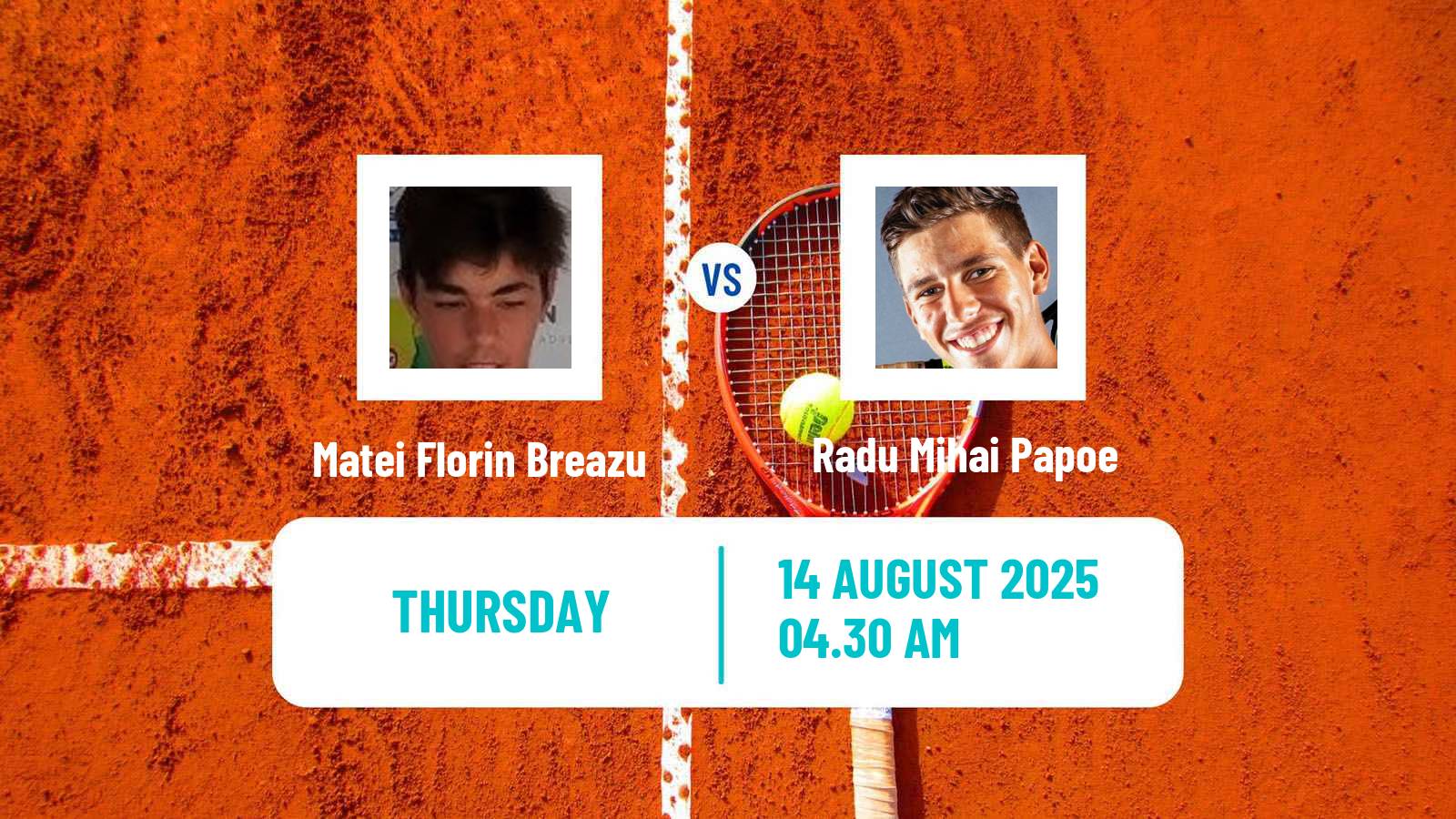 Tennis ITF M15 Targu Jiu Men Matei Florin Breazu - Radu Mihai Papoe