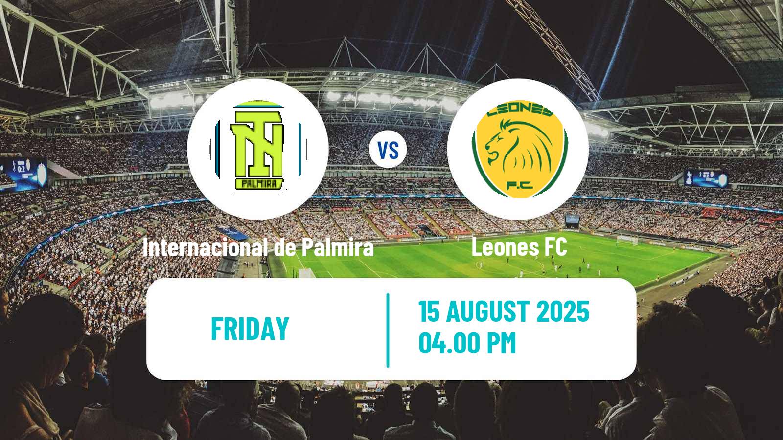 Football Colombian Primera B Internacional de Palmira - Leones