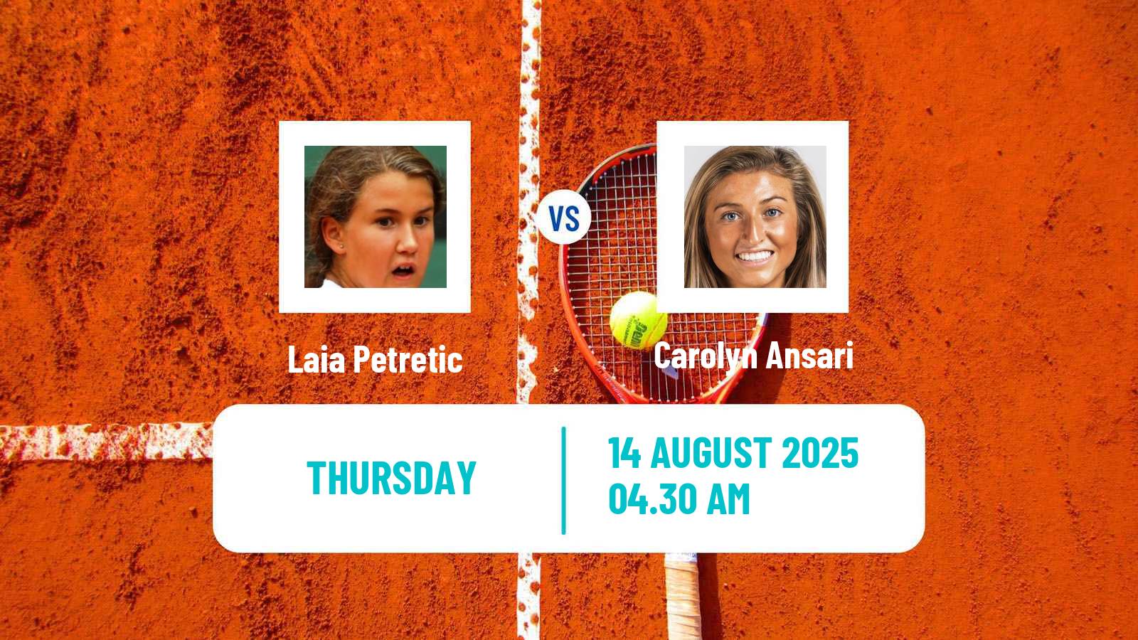 Tennis ITF W15 Monastir 29 Women Laia Petretic - Carolyn Ansari
