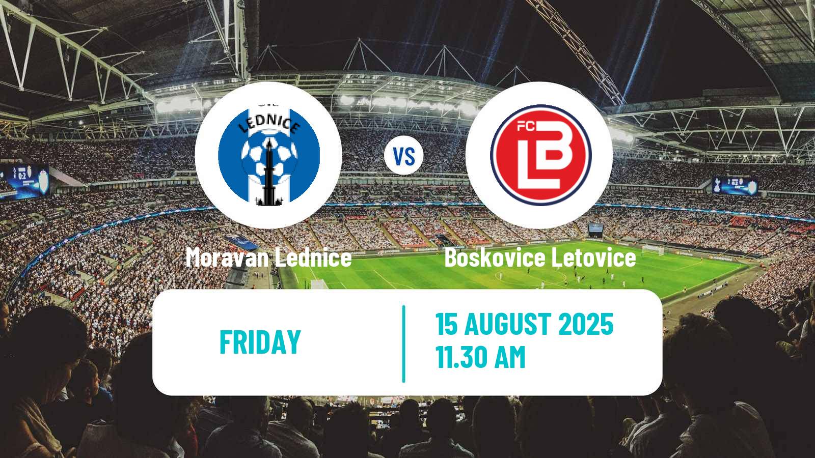 Football Czech Jihomoravsky KP Moravan Lednice - Boskovice Letovice