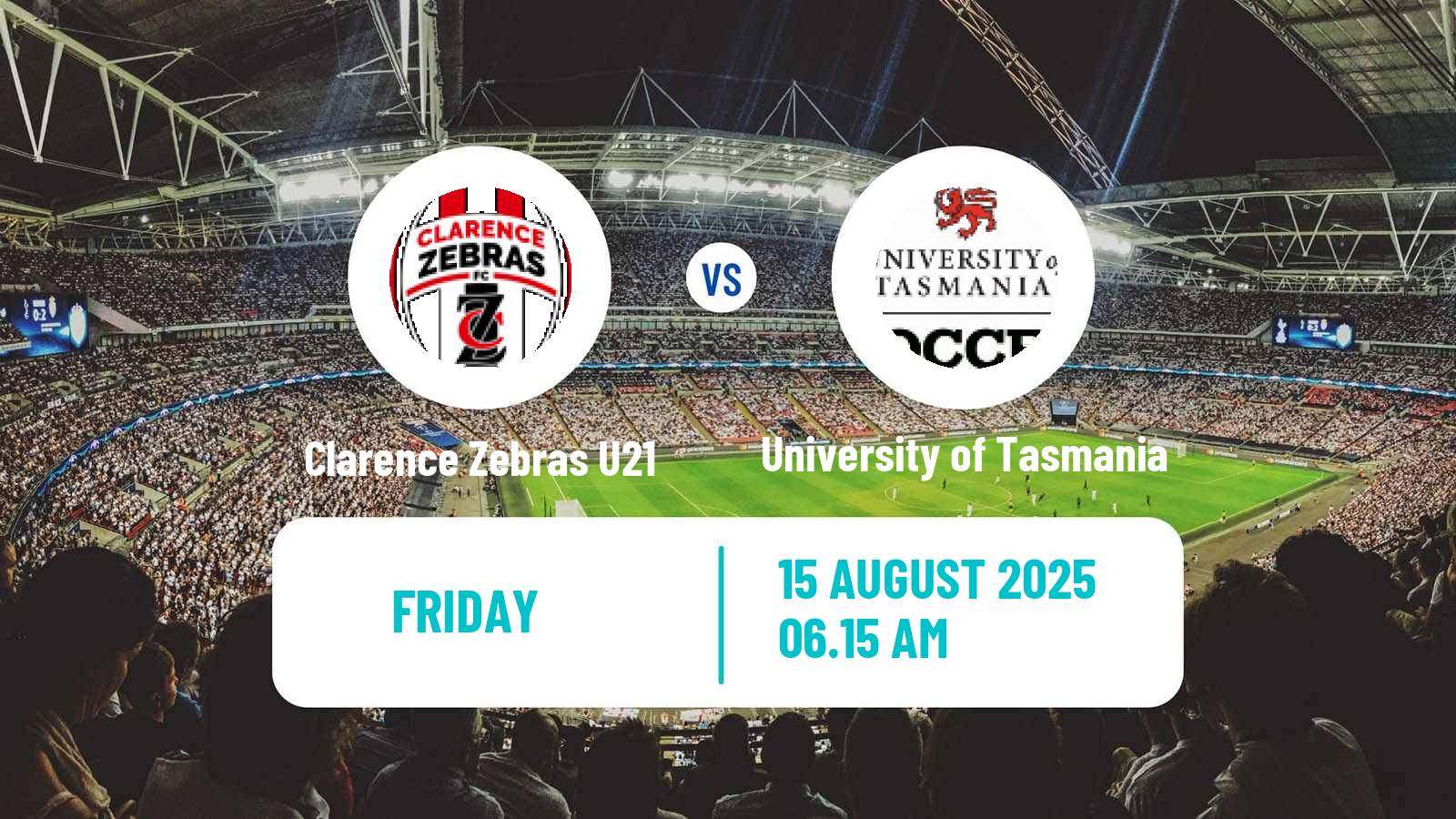 Football Australian Tasmania Southern Championship Clarence Zebras U21 - University of Tasmania