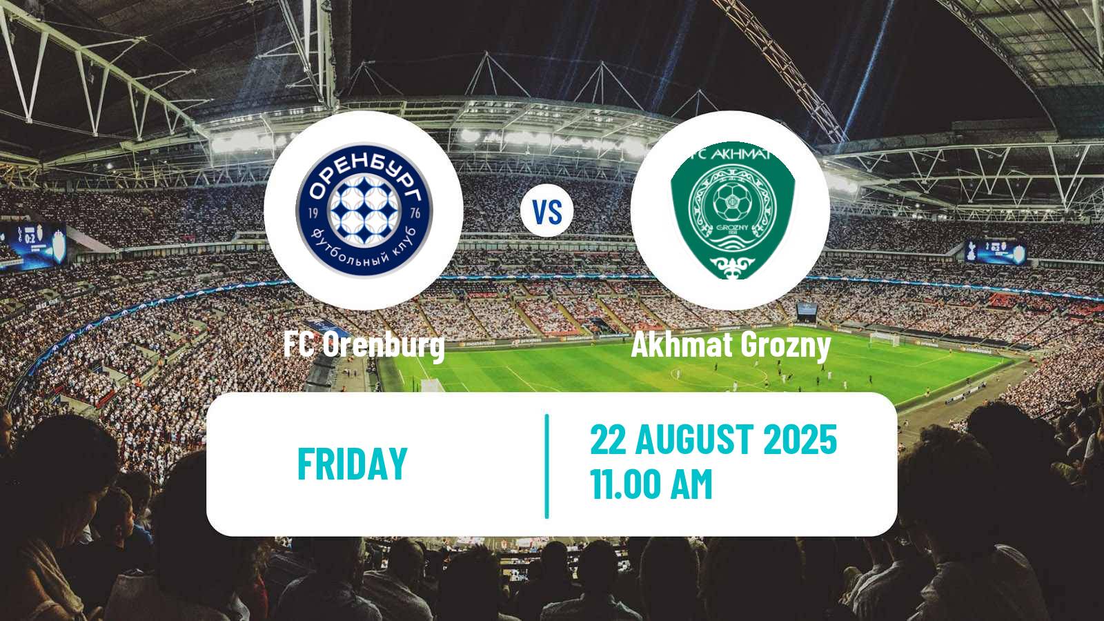 Football Russian Premier League Orenburg - Akhmat Grozny
