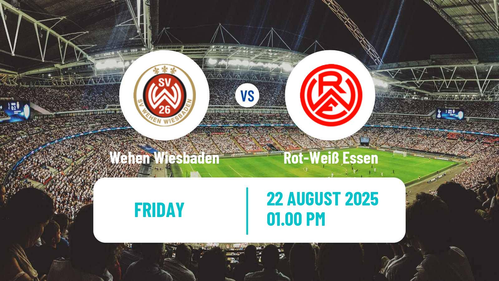 Football German 3 Bundesliga Wehen Wiesbaden - Rot-Weiß Essen