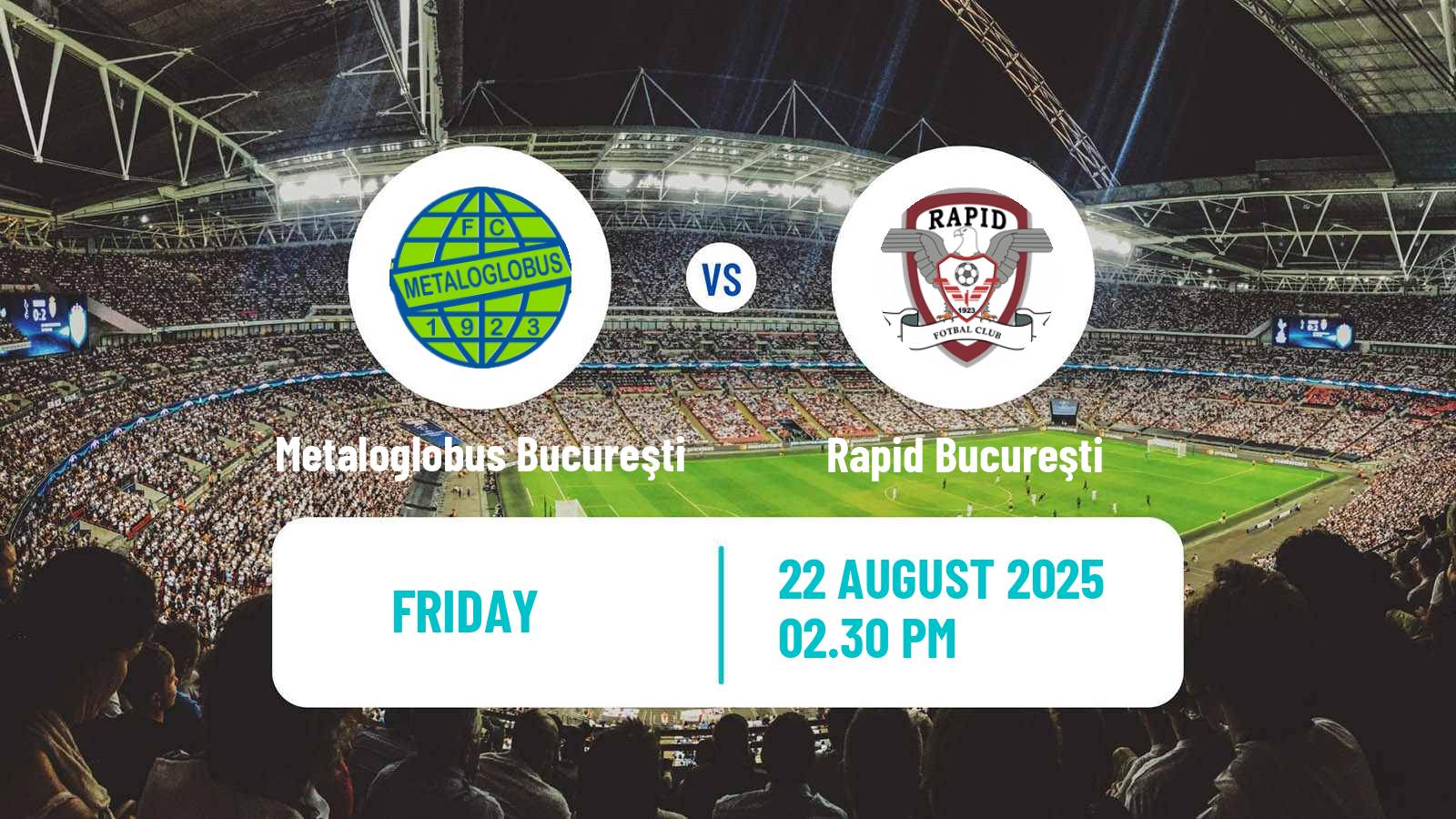 Football Romanian Liga 1 Metaloglobus Bucureşti - Rapid Bucureşti