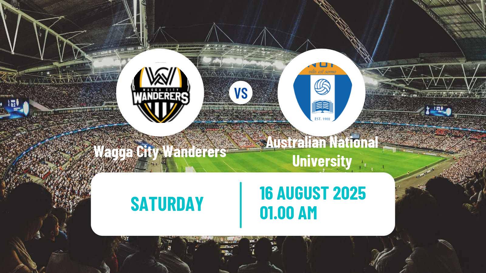 Football Australian Capital Premier League Wagga City Wanderers - Australian National University