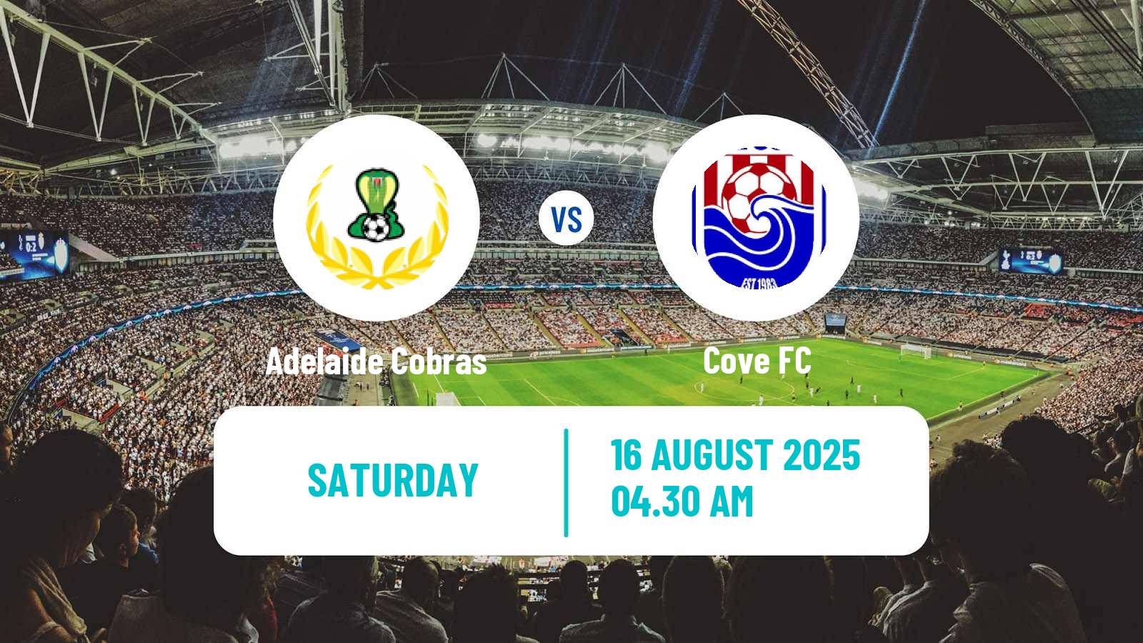 Football Australian SA State League Adelaide Cobras - Cove