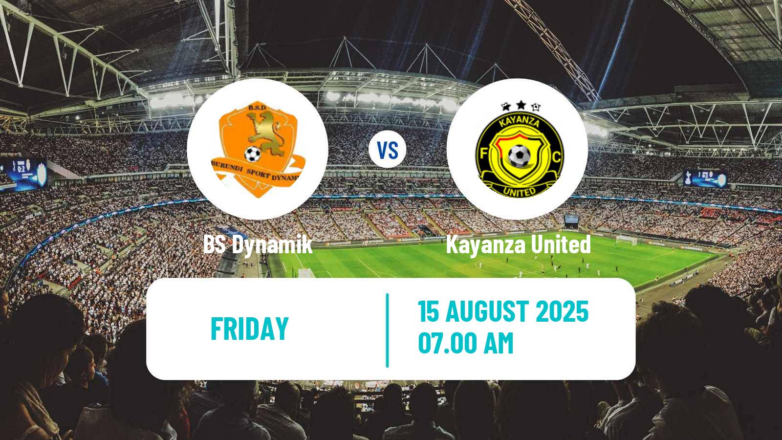 Football Burundi Premier League Dynamik - Kayanza United