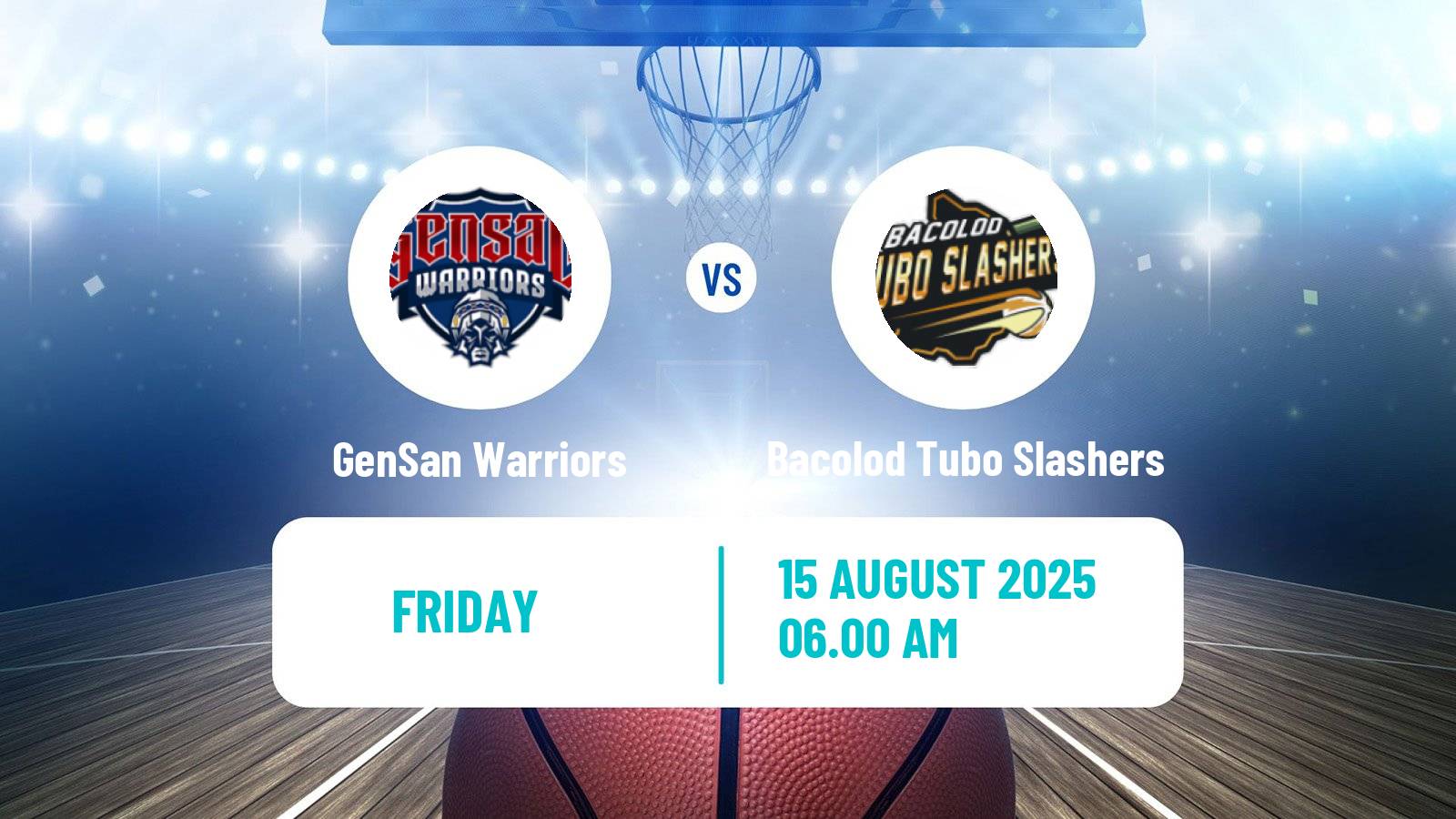 Basketball Philippines MBPL  GenSan Warriors - Bacolod Tubo Slashers