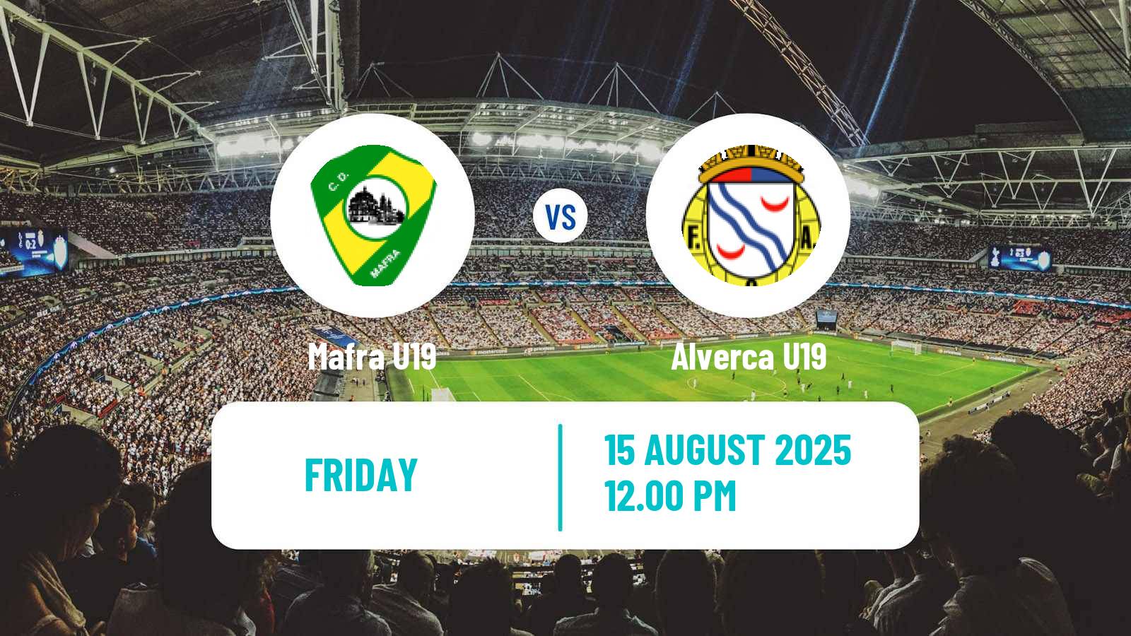 Football Portuguese Campeonato Nacional U19 Mafra U19 - Alverca U19