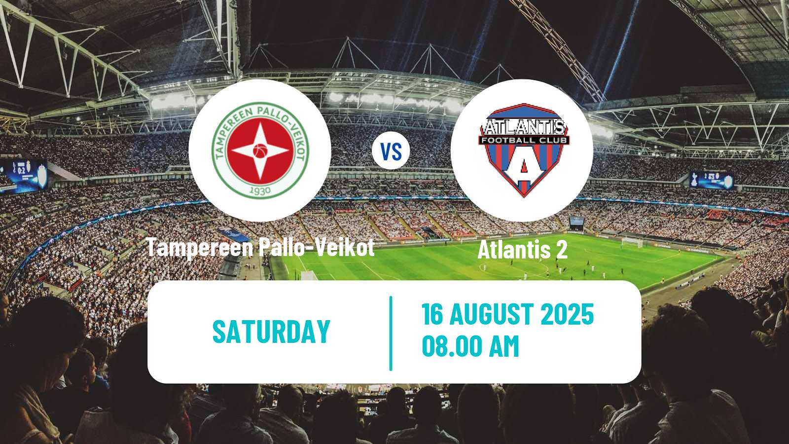 Football Finnish Kakkonen Group B Tampereen Pallo-Veikot - Atlantis 2