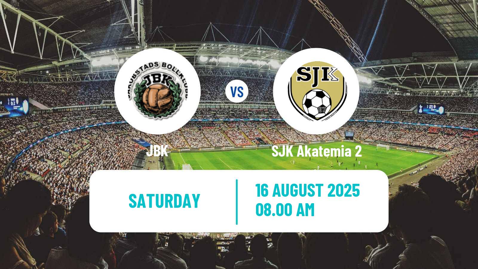 Football Finnish Kakkonen Group C JBK - SJK Akatemia 2