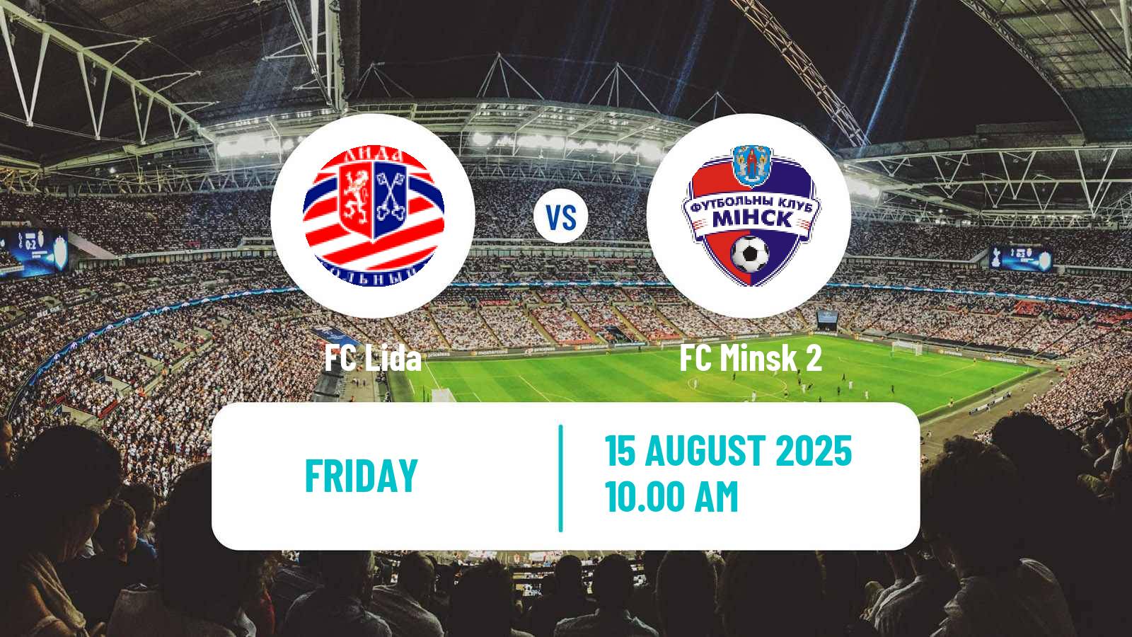 Football Belarusian Pershaya Liga Lida - Minsk 2