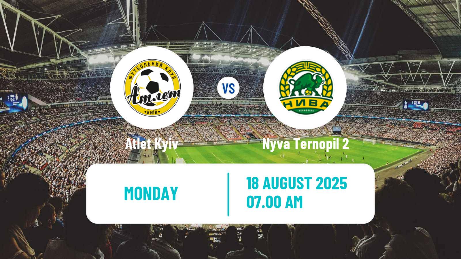 Football Ukrainian Druha Liga Atlet Kyiv - Nyva Ternopil 2