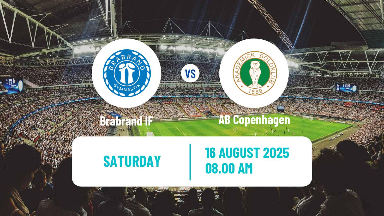 Football Danish 2 Division Brabrand - AB Copenhagen