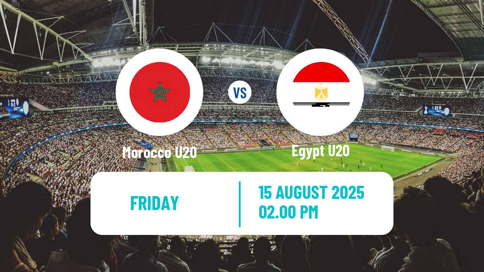 Football Friendly Morocco U20 - Egypt U20