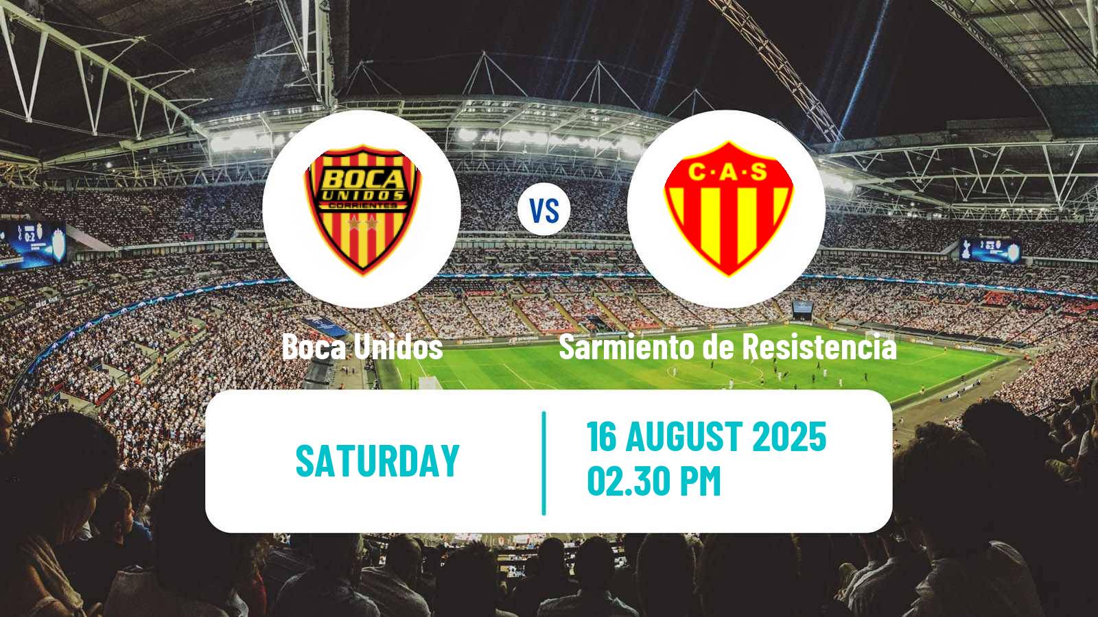 Football Argentinian Torneo Federal Boca Unidos - Sarmiento de Resistencia
