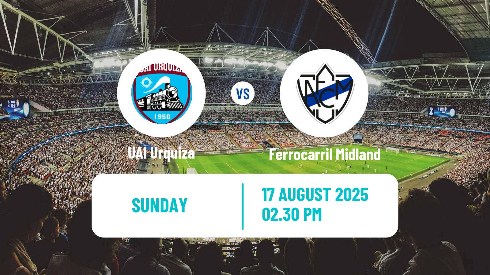 Football Argentinian Primera B UAI Urquiza - Ferrocarril Midland