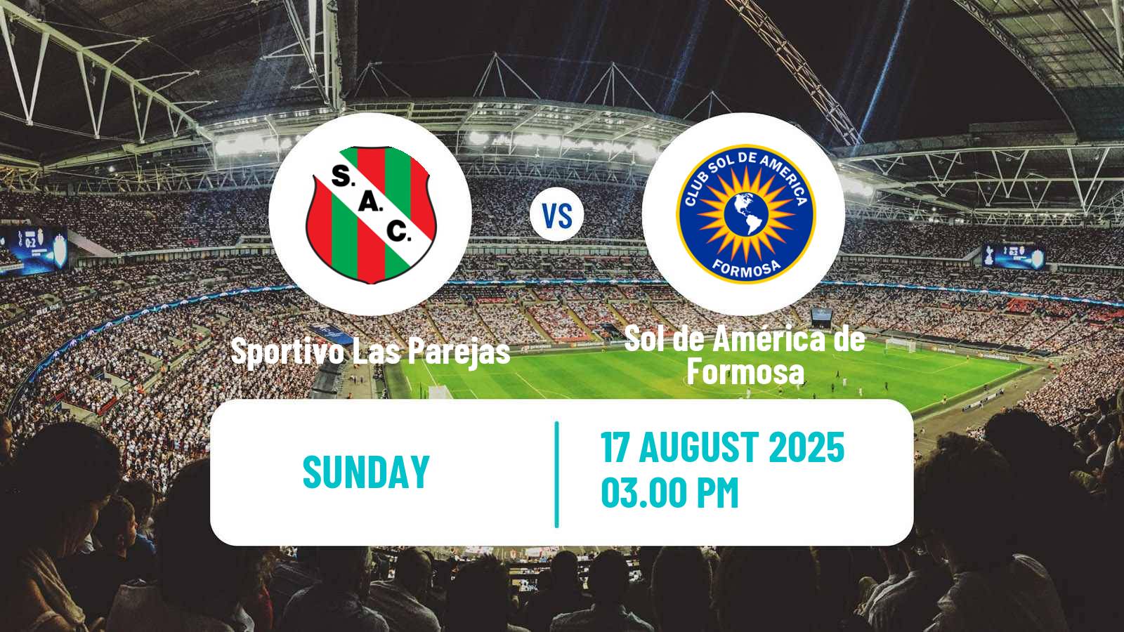Football Argentinian Torneo Federal Sportivo Las Parejas - Sol de América de Formosa