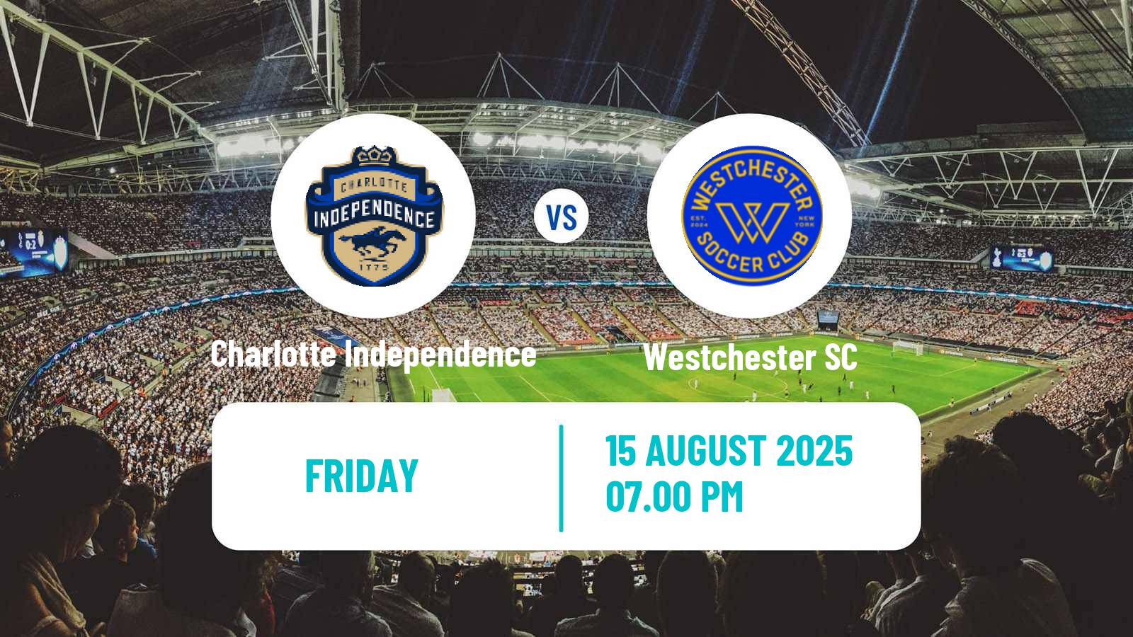 Football USL League One Charlotte Independence - Westchester SC