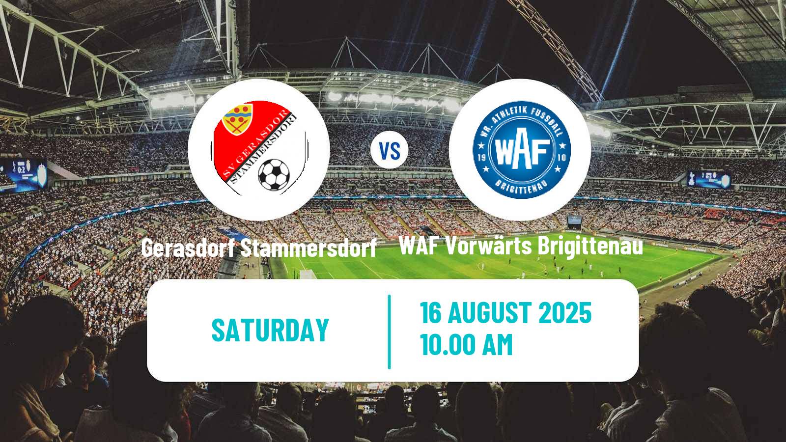 Football Austrian Landesliga Wien Gerasdorf Stammersdorf - WAF Vorwärts Brigittenau