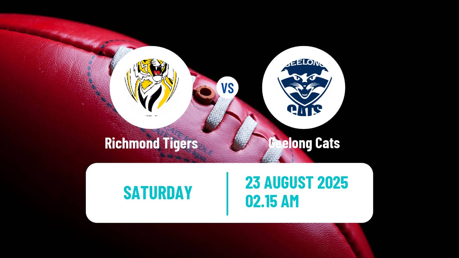 Aussie rules AFL Richmond Tigers - Geelong Cats