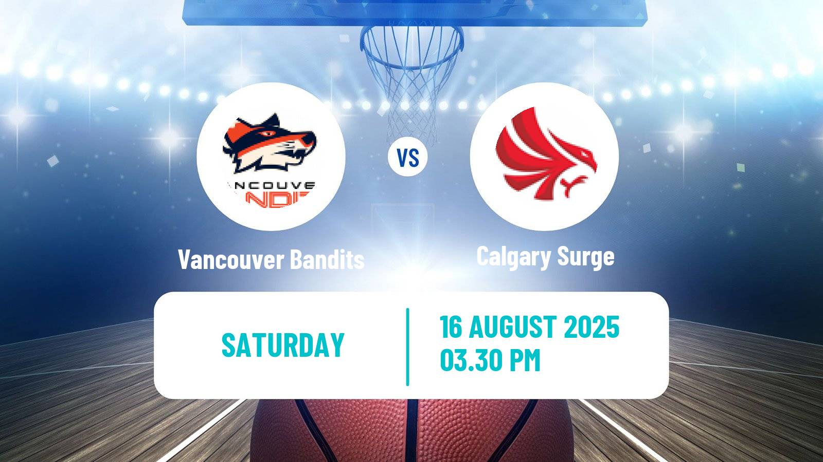 Basketball Canadian CEBL Vancouver Bandits - Calgary Surge