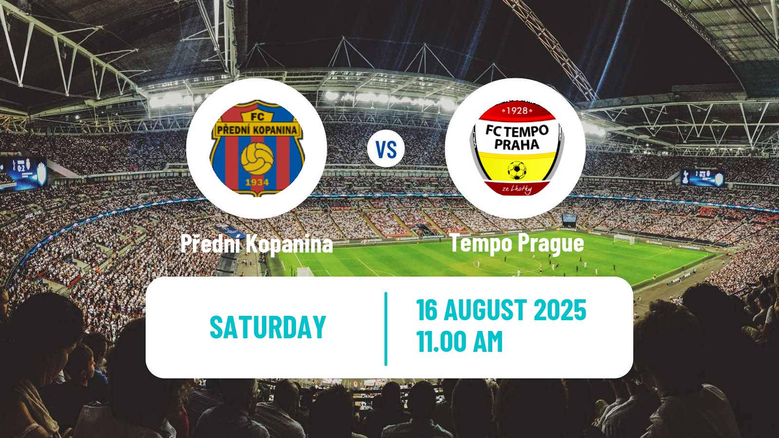 Football Czech Division B Přední Kopanina - Tempo Prague