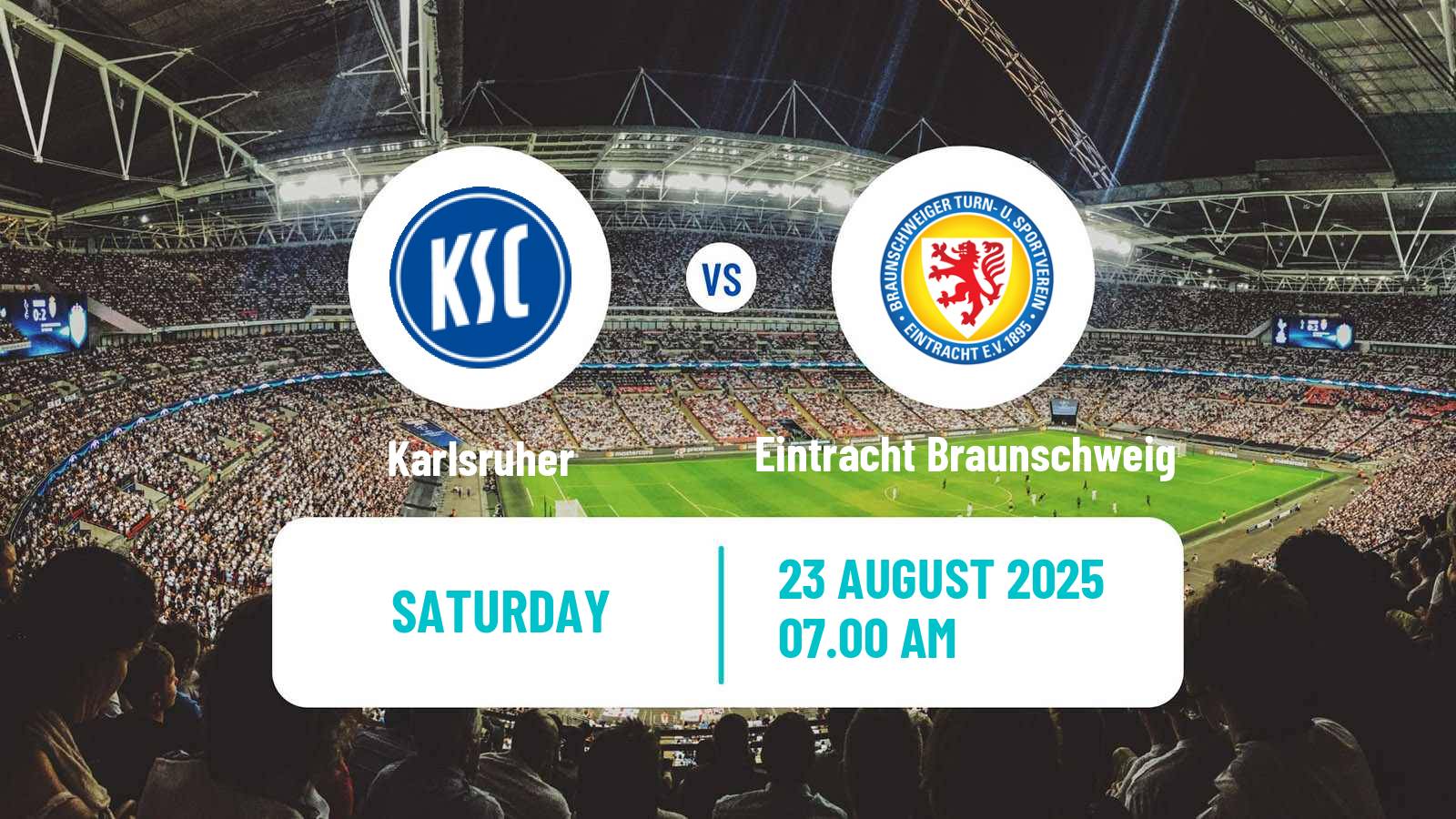 Football German 2 Bundesliga Karlsruher - Eintracht Braunschweig