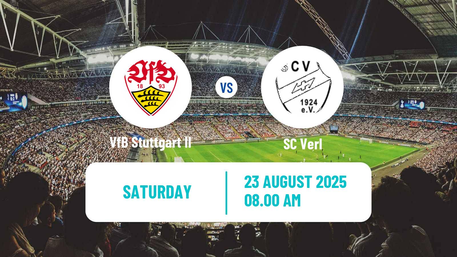 Football German 3 Bundesliga VfB Stuttgart II - Verl